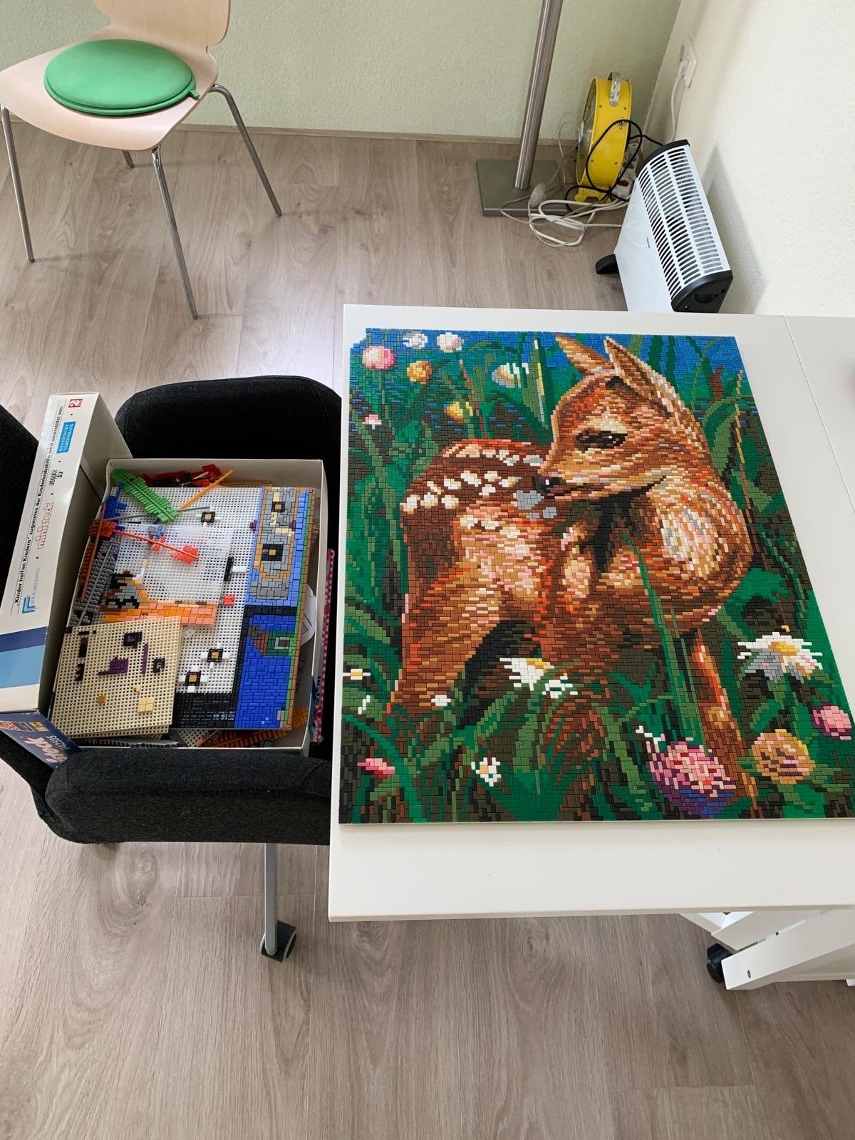 Ministeck Reekalf in bloemenweide - Compleet pakket, Ophalen of Verzenden, Gebruikt, Box-set