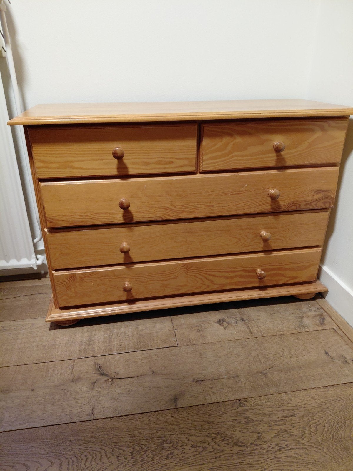 Gelakte houten ladenkast, Ophalen, 50 tot 100 cm, 3 of 4 laden, Minder dan 100 cm