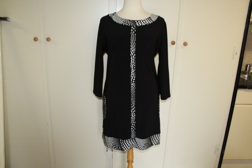 Joseph Ribkoff prachtige zwart/wit chique jurk mt 48, Kleding | Dames, Meerkleurig, ., Maat 46/48 (XL) of groter, Joseph Ribkoff