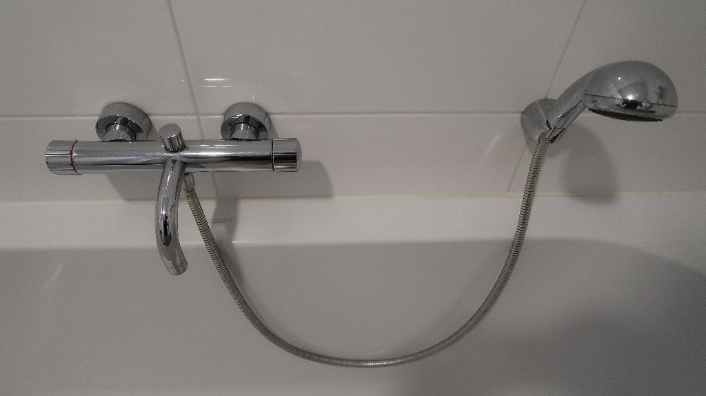 thermostatische bad-mengkraan, Ophalen, Zo goed als nieuw, Rvs, Bad