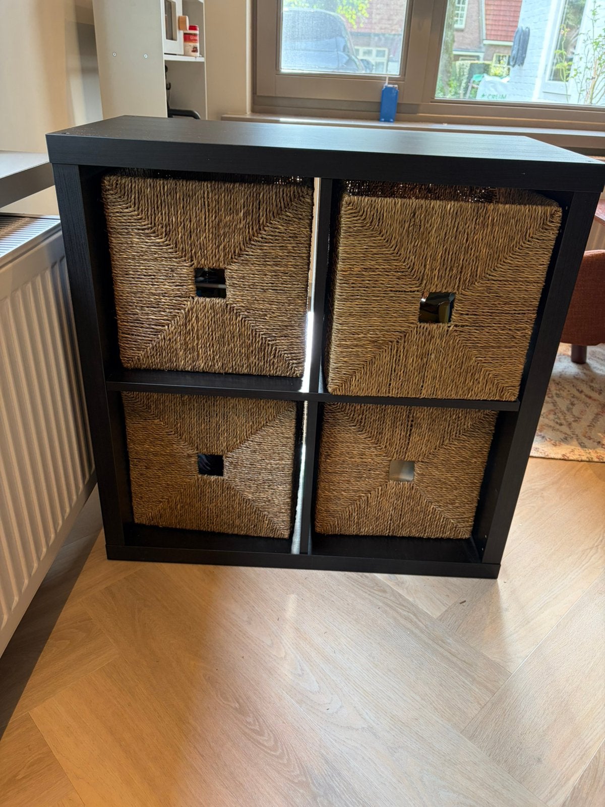 Kallax kast + 4 knipsa mand NIEUW, Ophalen, 1 of 2 laden, Nieuw, 50 tot 100 cm