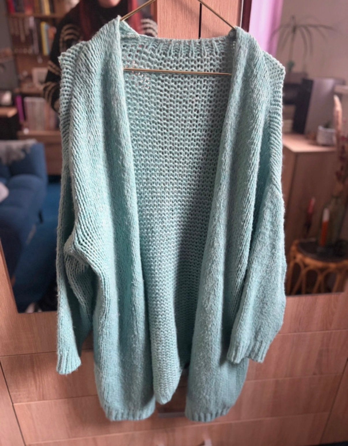 Heerlijk wollen oversized vest, Ophalen of Verzenden, Zo goed als nieuw, Maat 38/40 (M), Groen