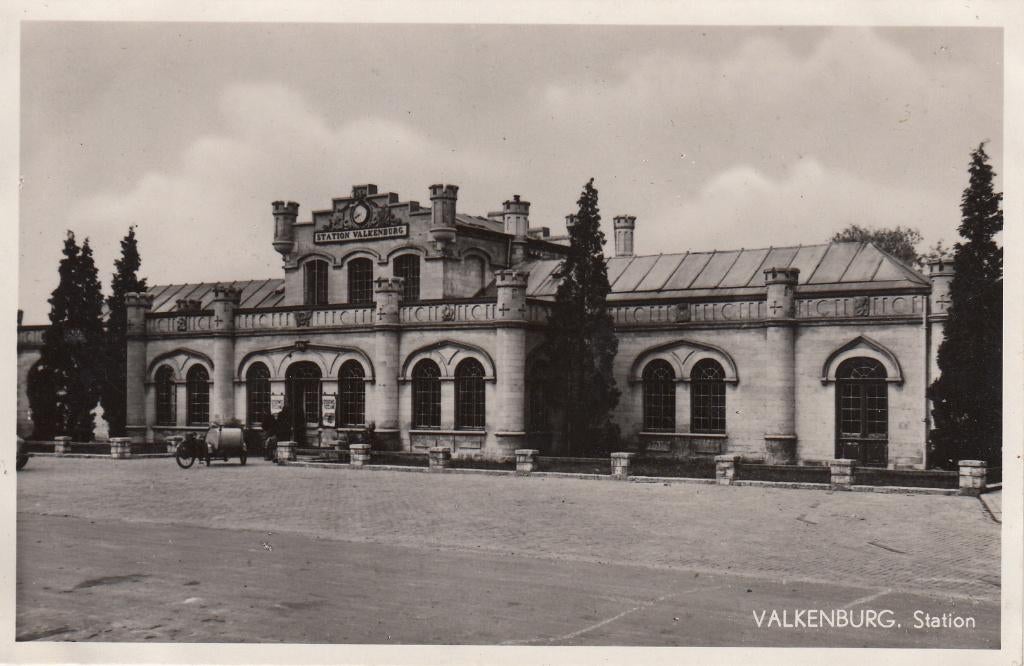 Valkenburg   -   Station                   =0008=, Ophalen of Verzenden, 1940 tot 1960, Ongelopen, Limburg