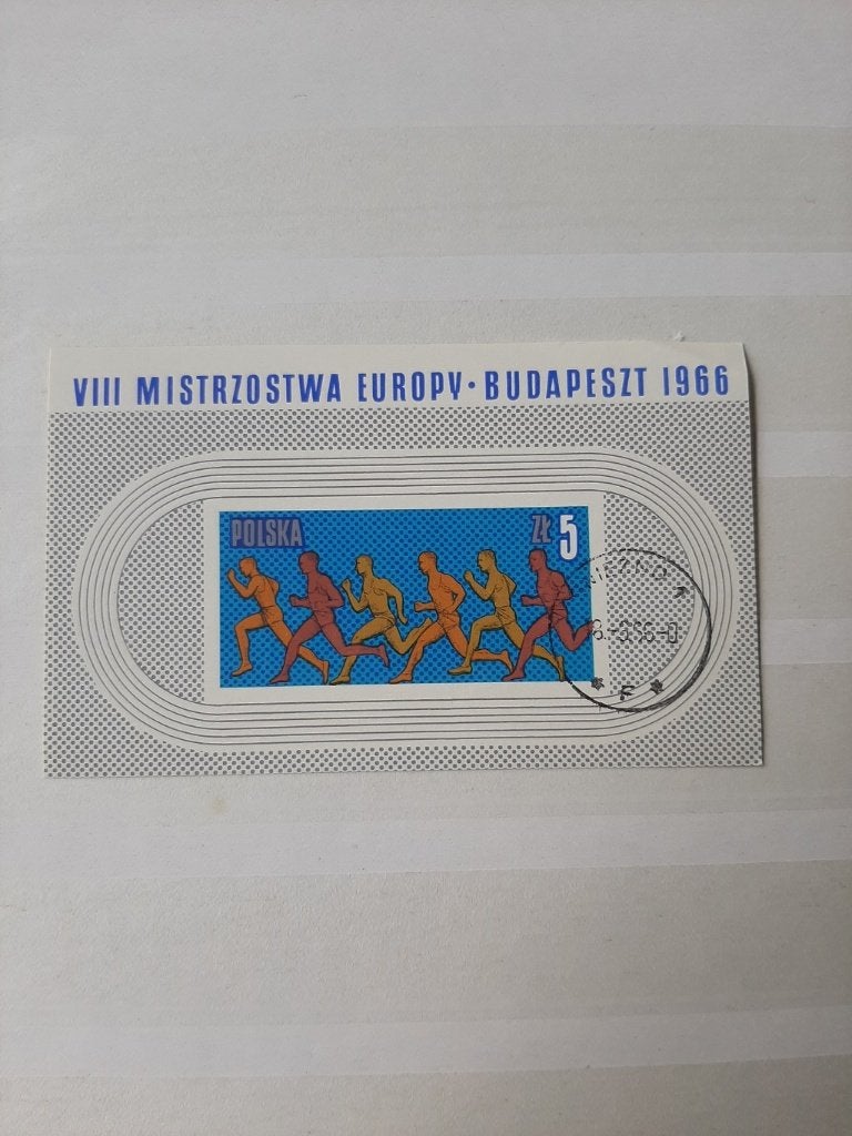 Polen 1966, Budapest, lange afstanden, Ophalen of Verzenden, Polen, Gestempeld