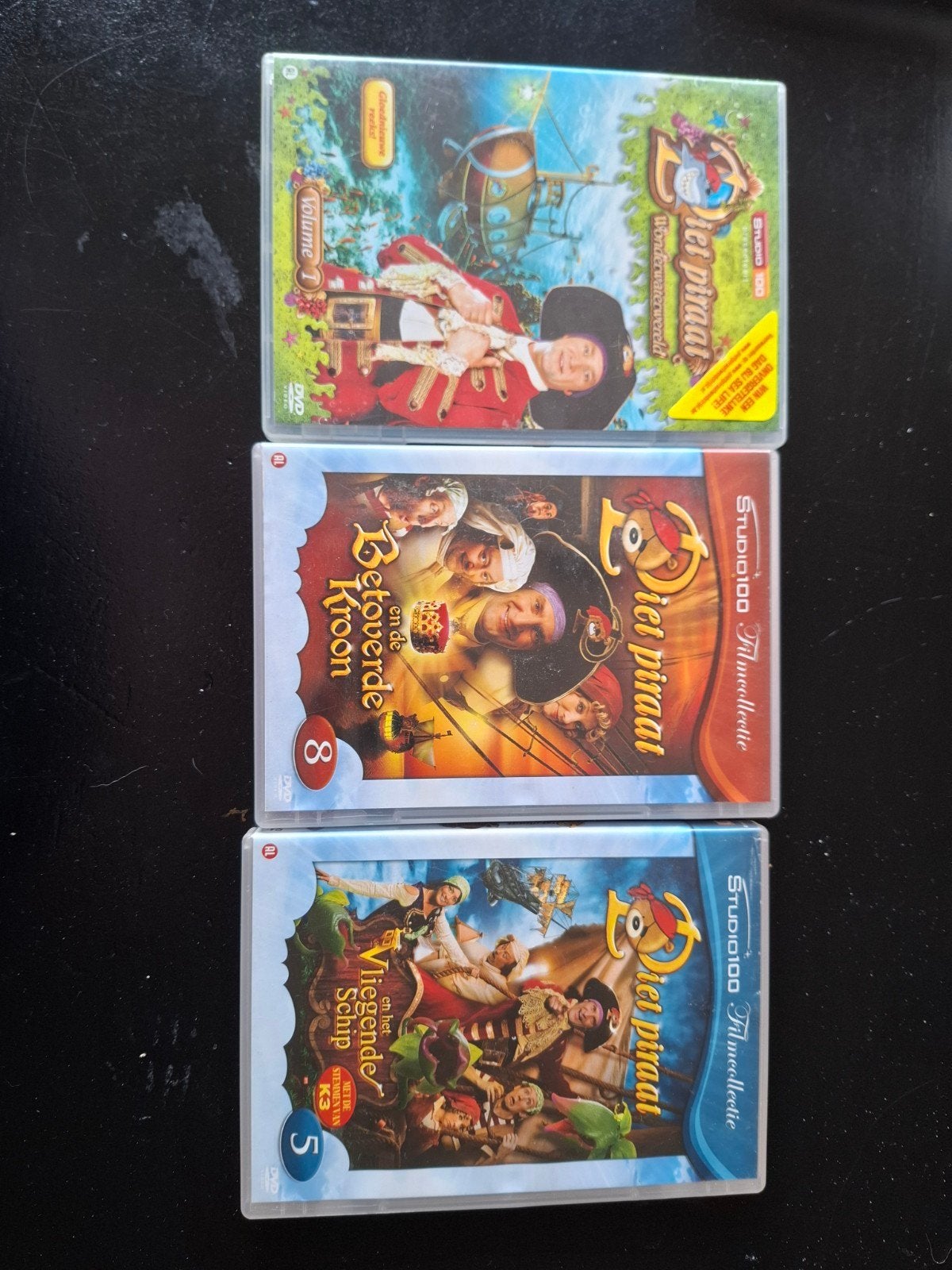 Piet Piraat, Cd's en Dvd's, Ophalen