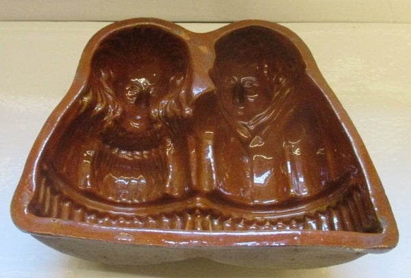 antieke 19eeuwse bakvormen Hans en Grietje vis lam, Antiek en Kunst, Verzenden