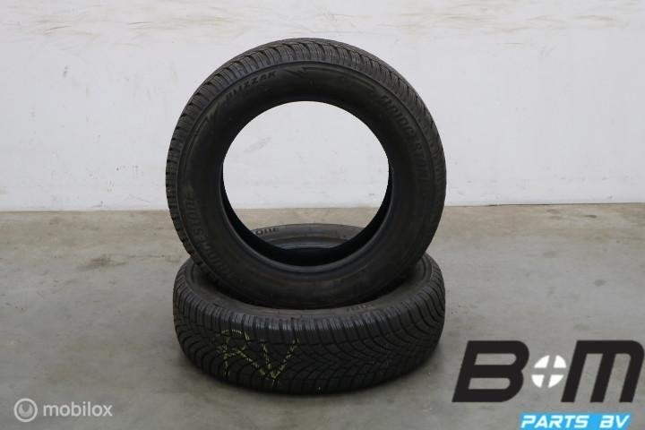 2 x 1856515 88T Bridgestone Blizzak LM005 met 7mm 185 65 15, Gebruikt, 15 inch, Band(en), Personenwagen