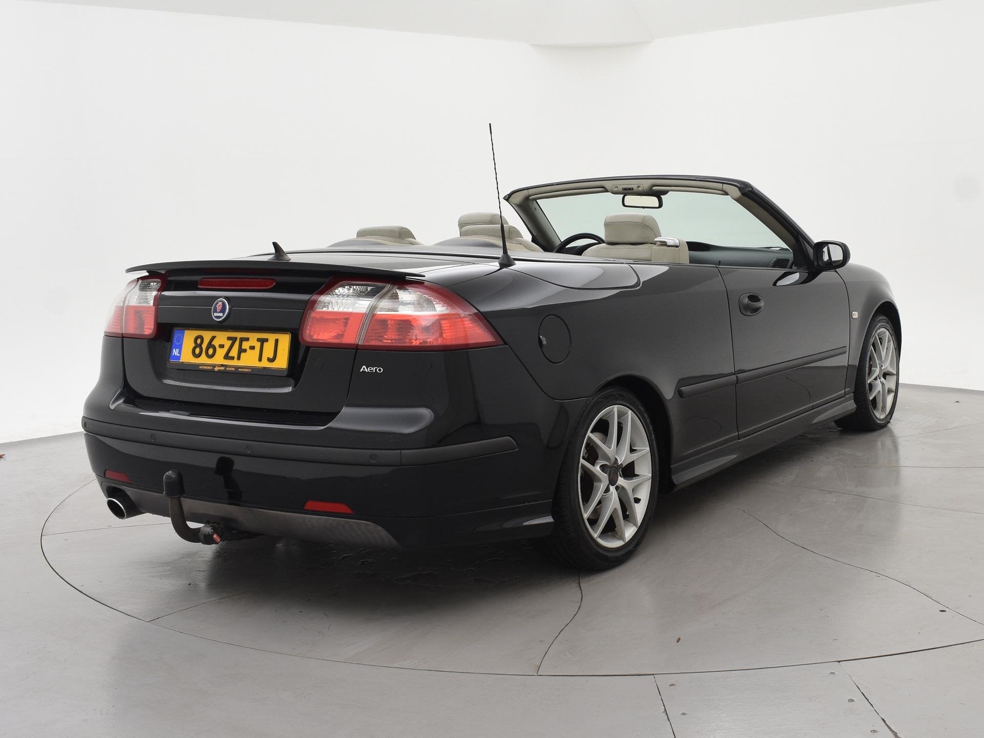 Saab 9-3 Cabrio 2.0T 210 PK AERO AUT. + LEDER | TREKHAAK | S, Auto's, 1998 cc, Gebruikt, 4 cilinders, Cabriolet