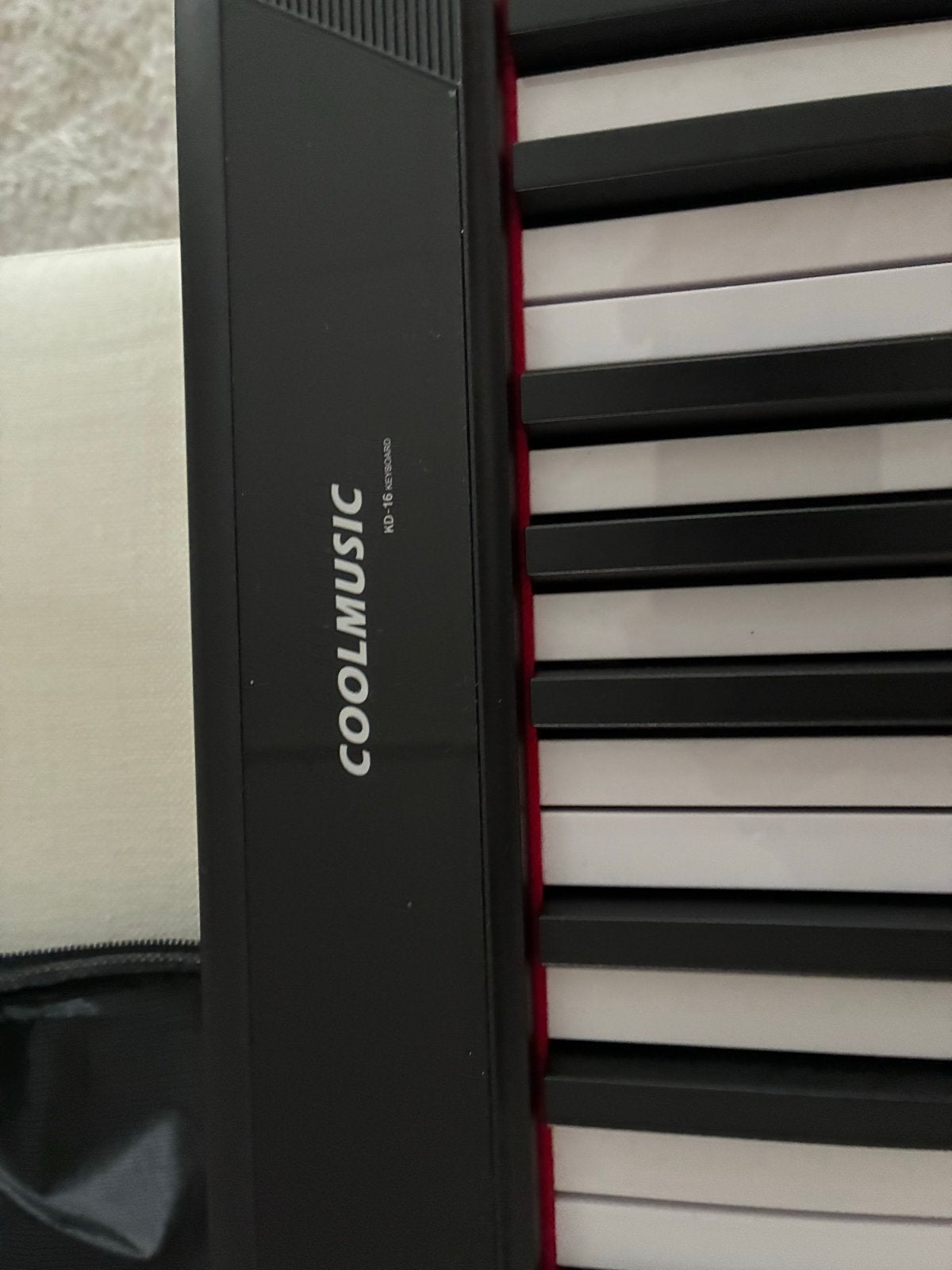 Coolmusic KD-16 Opvouwbaar Digitaal Piano Keyboard, Zwart, Digitaal, Ophalen of Verzenden, Zo goed als nieuw