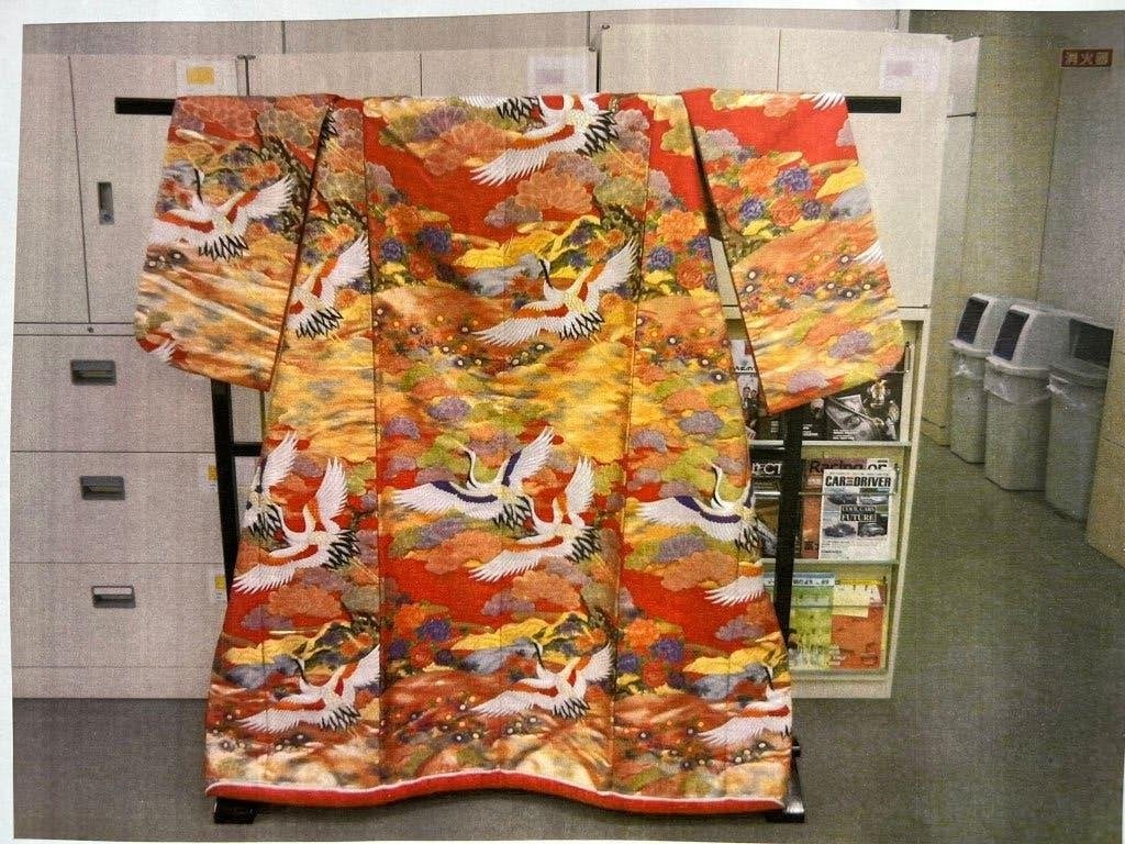 Japansse trouw kimono met ophangstandstaard nieuw, Ophalen of Verzenden