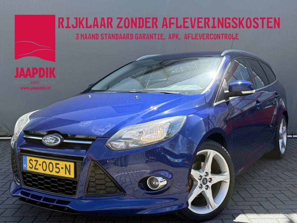 Ford FOCUS Wagon BWJ 2013 1.6 126 PK TI-VCT Titanium AUTOMAA, Auto's, Gebruikt, 4 cilinders, Met garantie (alle), Blauw