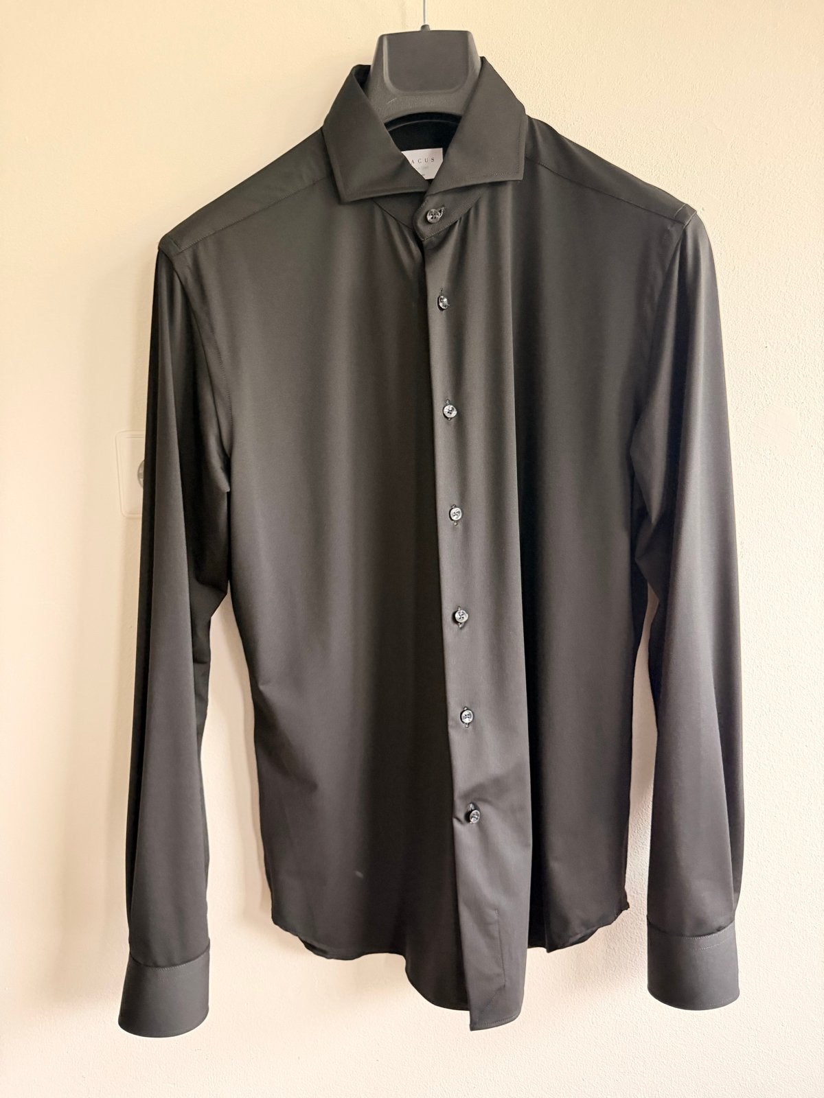 Xacus maat 40 Active Shirt Tailor Fit Zwart Heren Overhemd, Ophalen, Zo goed als nieuw, Zwart, Overige halswijdtes