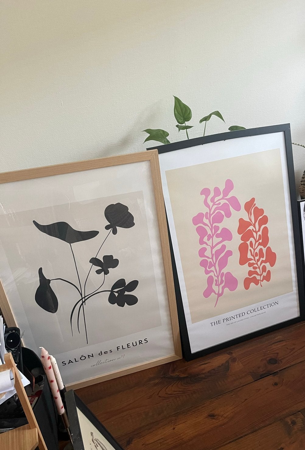 Set van 2 ingelijste kunstprints, Ophalen, 50 – 75, Gebruikt, Print
