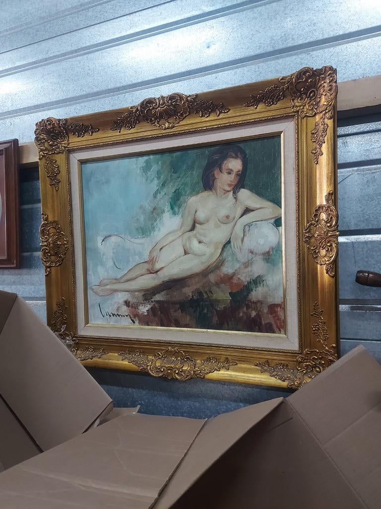 Schilderij van een naakte vrouw, Antiek en Kunst, Ophalen of Verzenden
