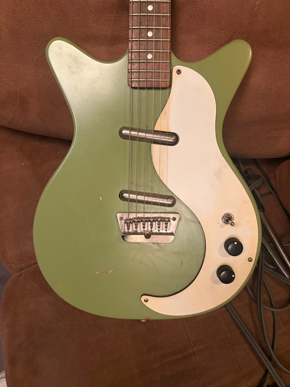 Danelectro - Groen, Ophalen, Gebruikt, Solid body, Overige merken