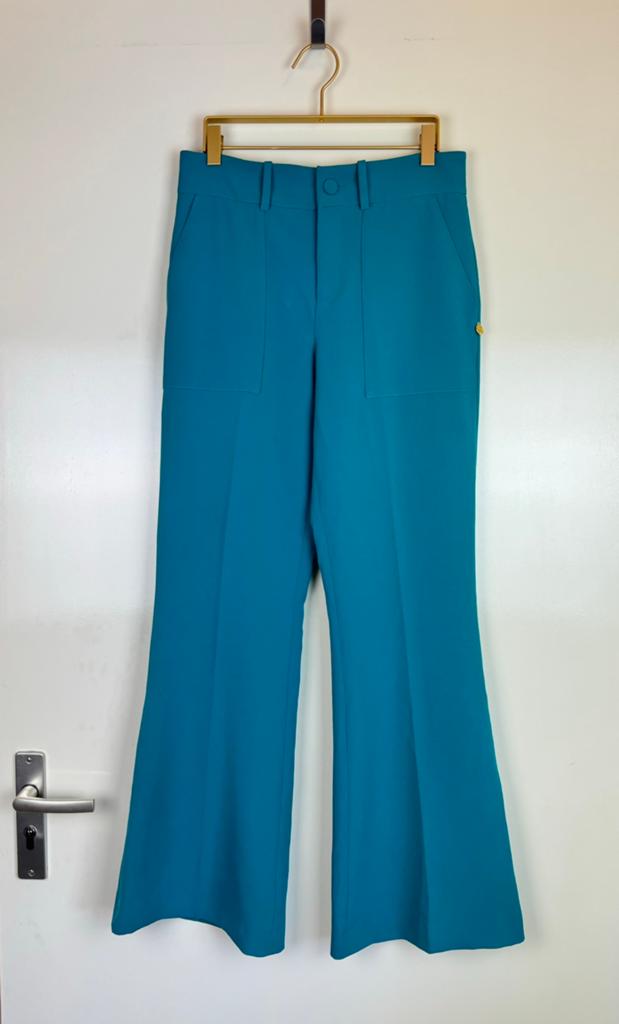 FABIENNE CHAPOT Dress pants trousers flare high rise boho S, Ophalen of Verzenden, Zo goed als nieuw, Maat 36 (S), Lang