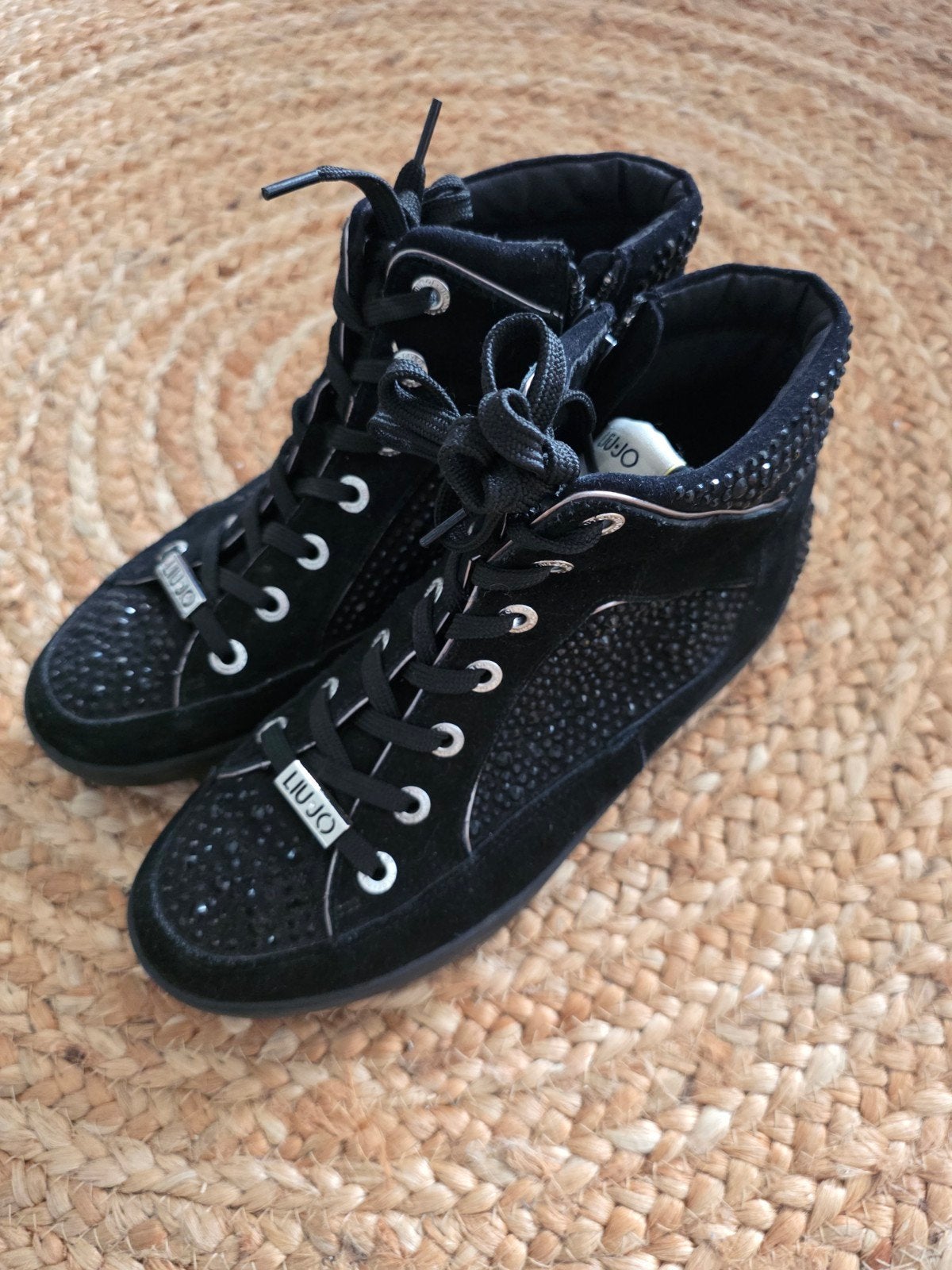 Liu Jo zwarte blingbling sneakers maat 37, Liu Jo, Zwart, Ophalen of Verzenden, Sneakers of Gympen