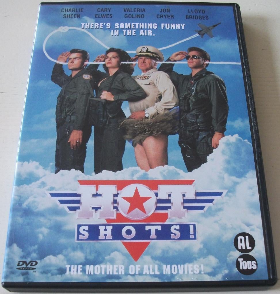 Dvd *** HOT SHOTS! *** There's something funny in the air, Alle leeftijden, Ophalen of Verzenden, Zo goed als nieuw, Overige genres