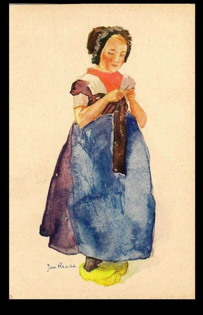 Jan Rinke Klederdracht Z15, Ophalen of Verzenden, 1920 tot 1940, Ongelopen, Klederdracht