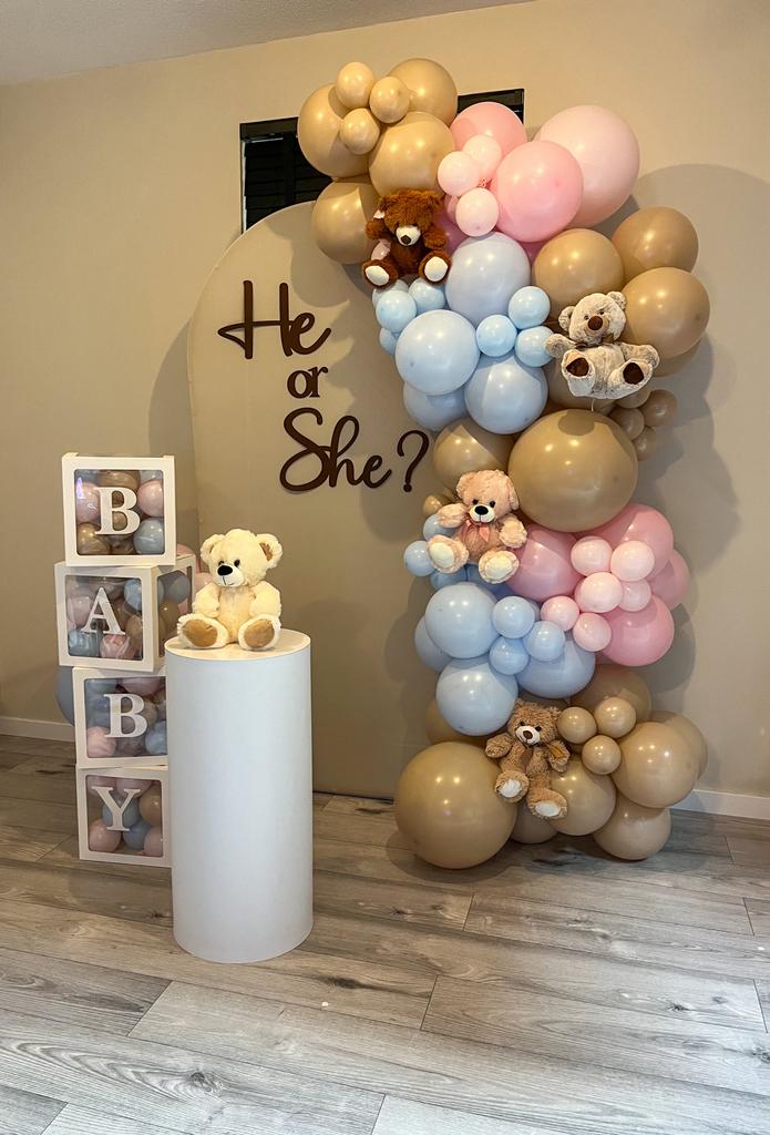 Gender reveal en Babyshower decoratie / Ballonnen Backdrop, Ophalen, Nieuw, Overige