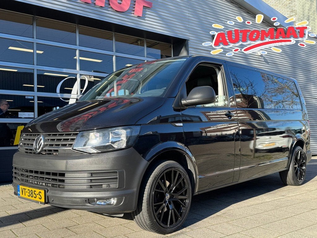 Volkswagen Transporter 2.0 TDI L2H2 Highline Dubbel Cabine -, Euro 5, USB, Gebruikt, Zwart