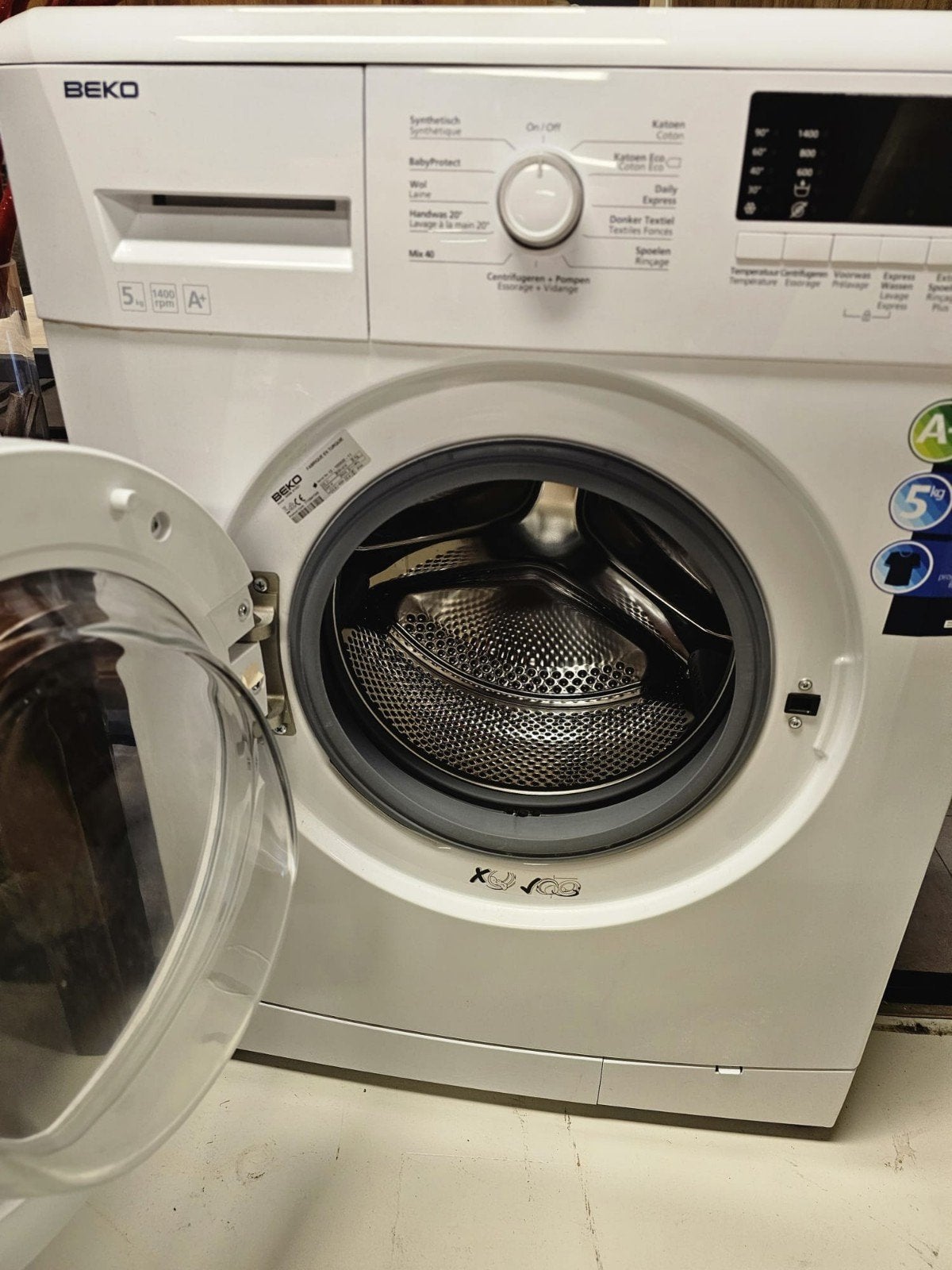 Beko Wasmachine 5kg 1400 toeren A+, Ophalen, Gebruikt