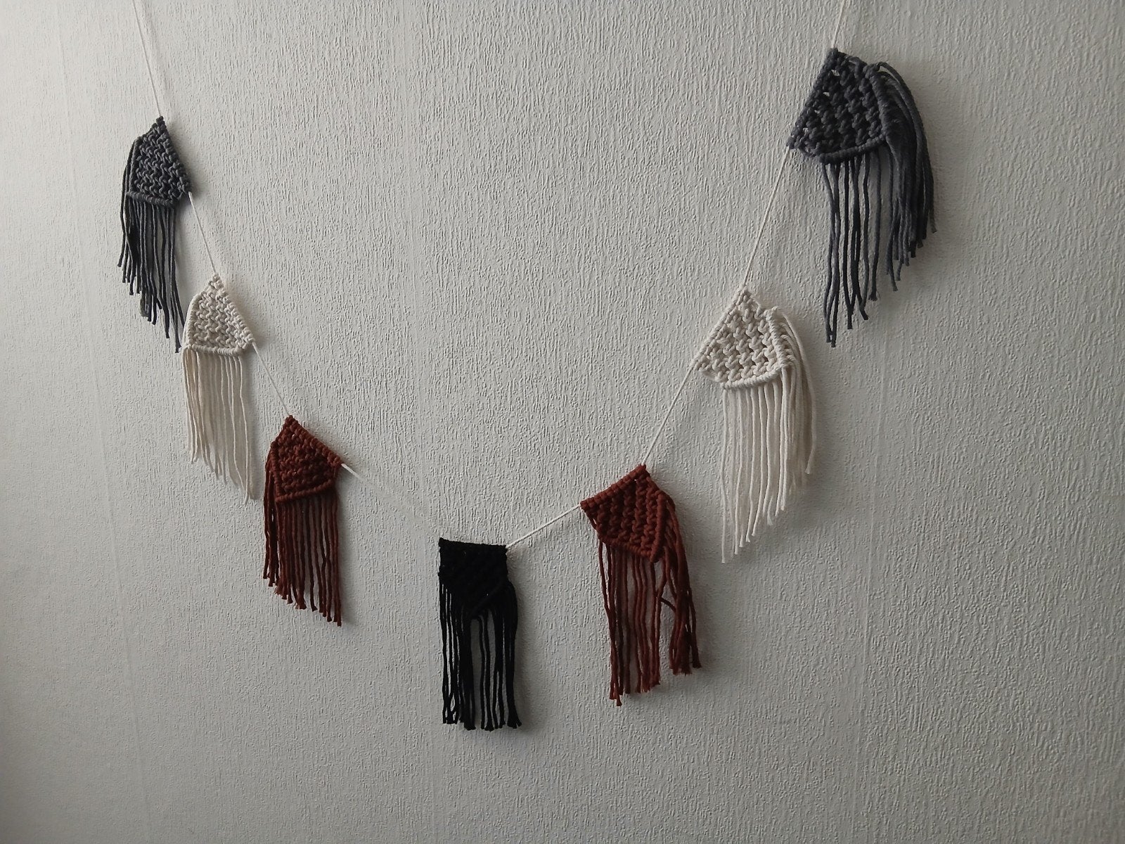 Te koop handgemaakte macrame vlaggenlijn ong 200 cm, Ophalen of Verzenden