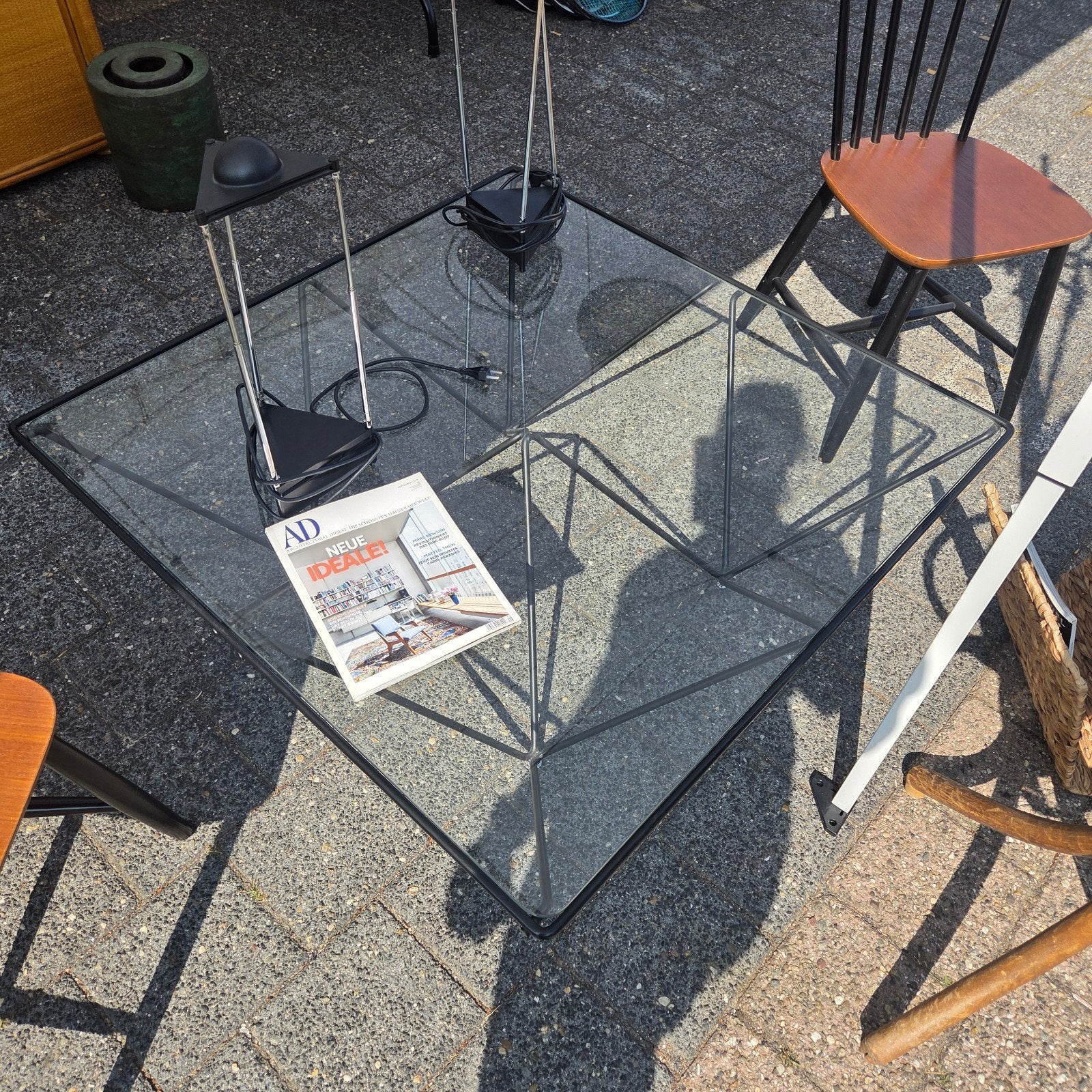 Paulo Piva stijl salontafel, Huis en Inrichting, Tafels | Salontafels, Ophalen, Rechthoekig, 100 tot 150 cm, 50 tot 100 cm