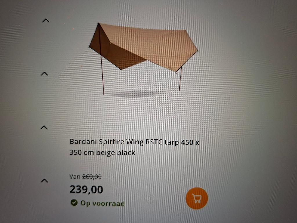 Bardani Spitfire Wing Tarp UNI, Caravans en Kamperen, Tenten, Ophalen, Zo goed als nieuw