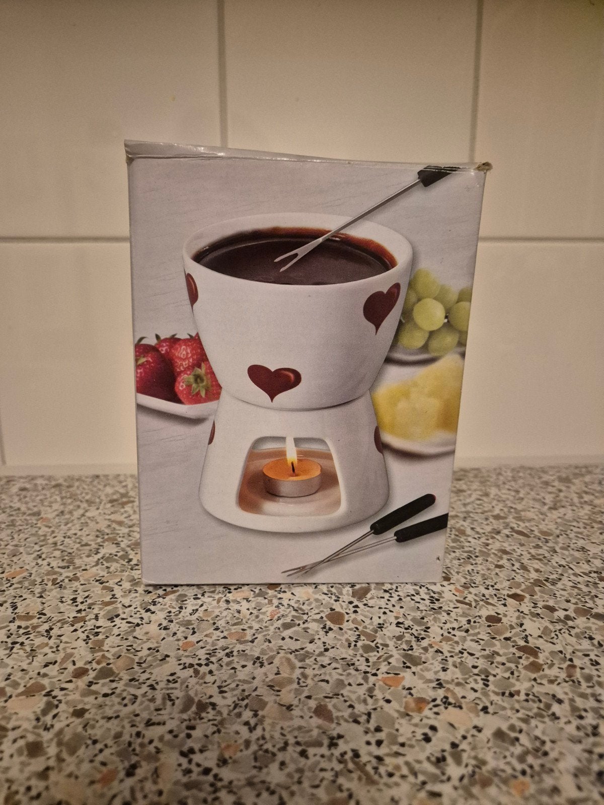 Chocoladefondue set, Ophalen of Verzenden, Nieuw, Brander, Fondueset