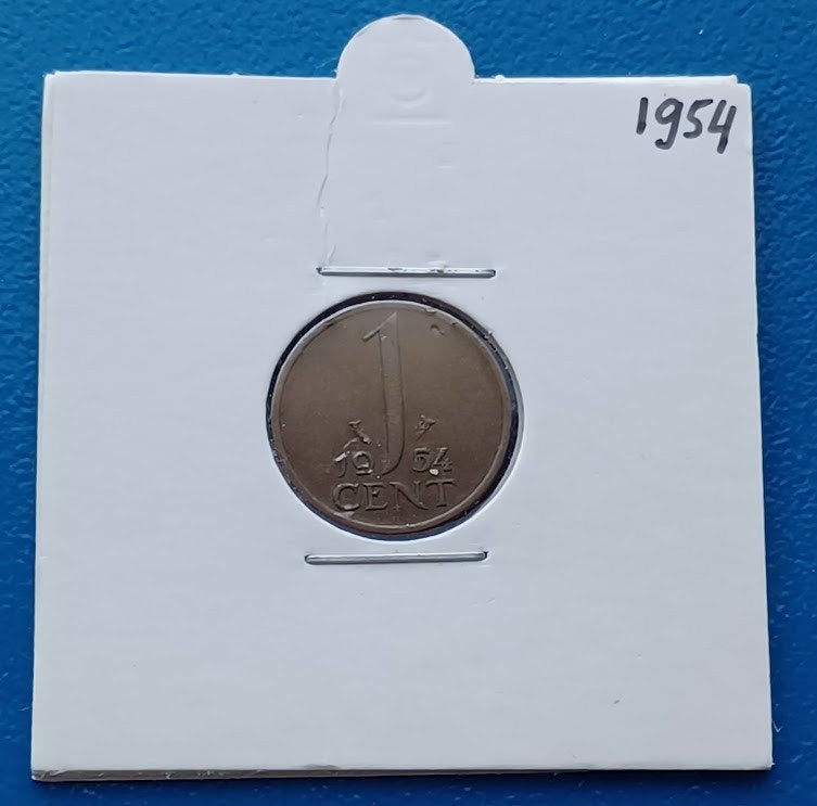 1 cent 1954 - Juliana UNC, Verzenden, Koningin Juliana, 1 cent, Losse munt