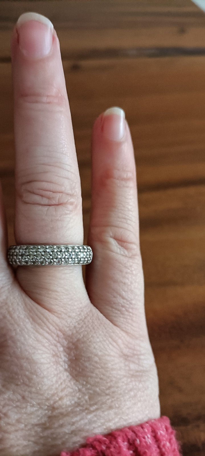 zilveren ringen van Ti sento met zirkonia maat 56, Ophalen of Verzenden, Zo goed als nieuw, 17 tot 18, Dame