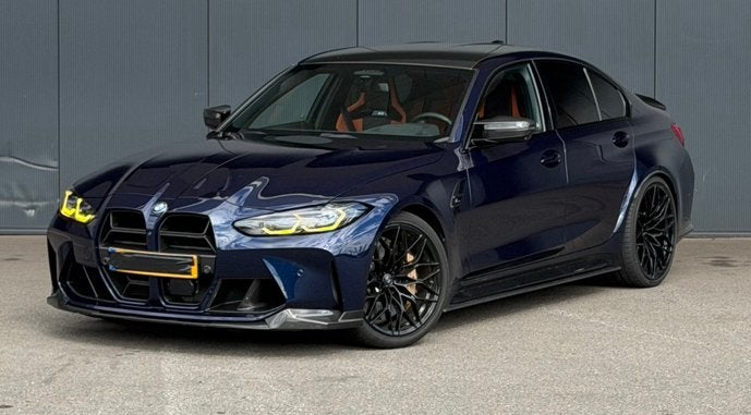 BMW 3-Serie M3 510pk Aut 2021 Blauw, Auto's, Automaat, Achterwielaandrijving, Blauw, Overige kleuren