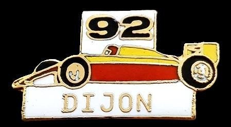 Racewagen Dijon 92 pin in emaille, Verzamelen, Speldjes, Pins en Buttons, Verzenden, Nieuw, Transport, Speldje of Pin