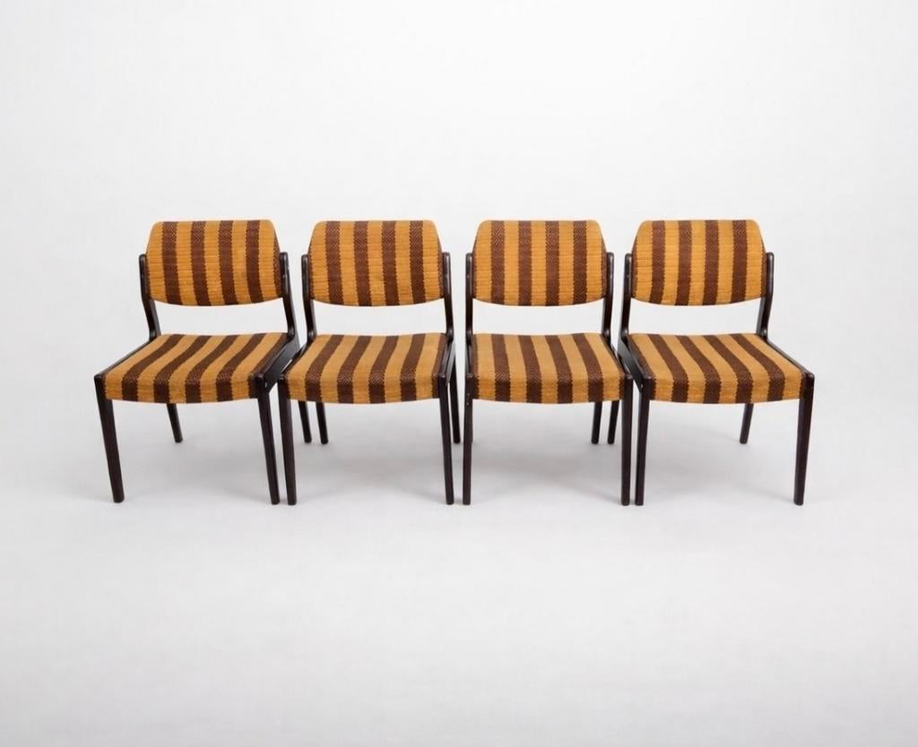 Jaren 70 pastoe style stoelen, Huis en Inrichting, Gebruikt, Bruin, Ophalen of Verzenden, Vier