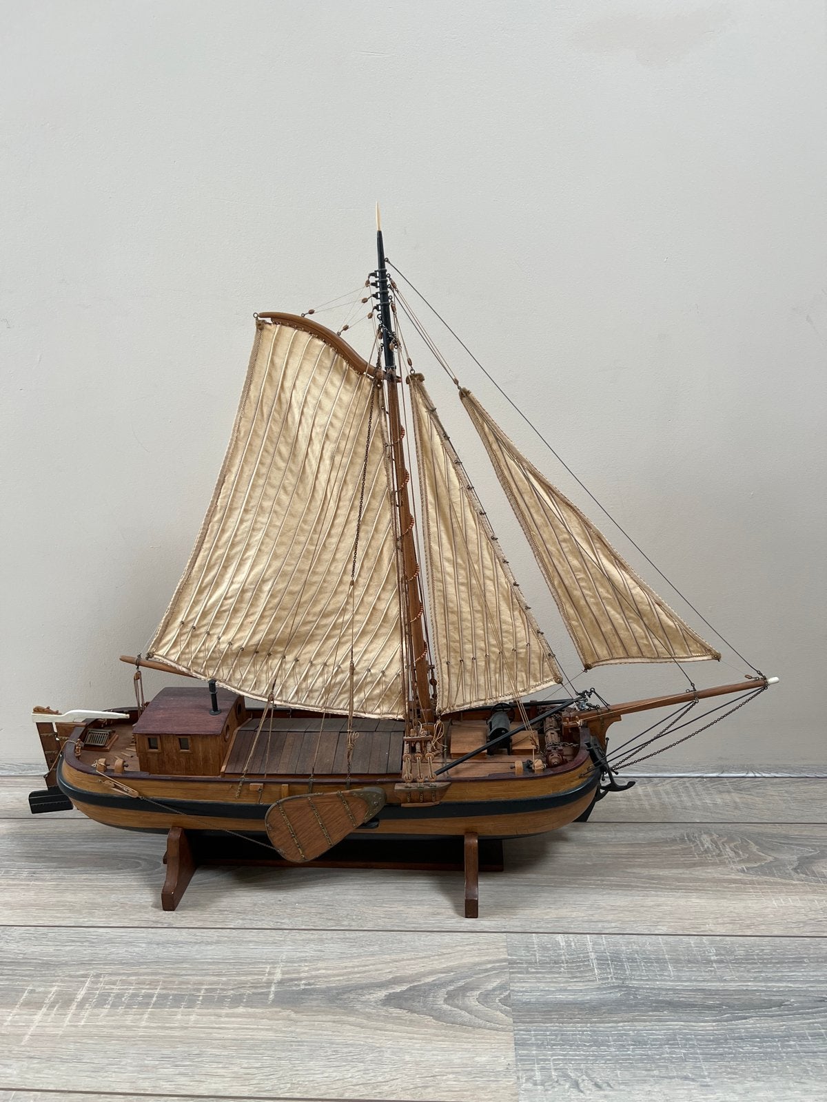 Tjalk,scheepsmodel, Hobby en Vrije tijd, Modelbouw | Boten en Schepen, Ophalen, Zo goed als nieuw, Groter dan 1:32, Overige merken
