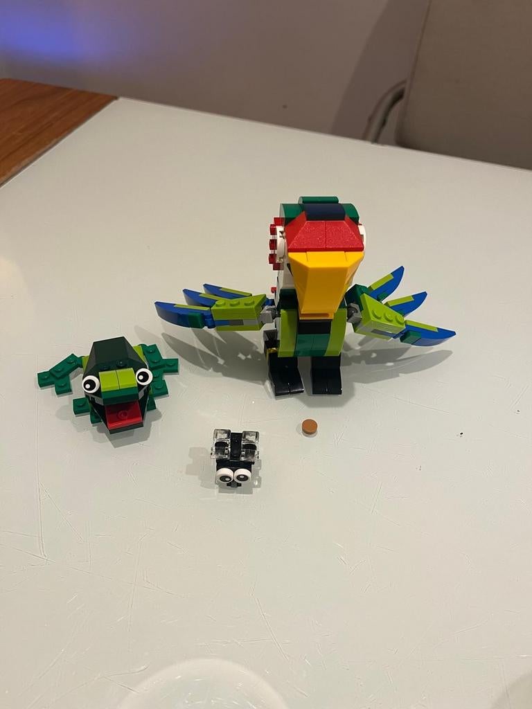 Lego Creator 3 in 1 - 31031 Regenwoud dieren, Ophalen of Verzenden, Zo goed als nieuw, Complete set, Lego