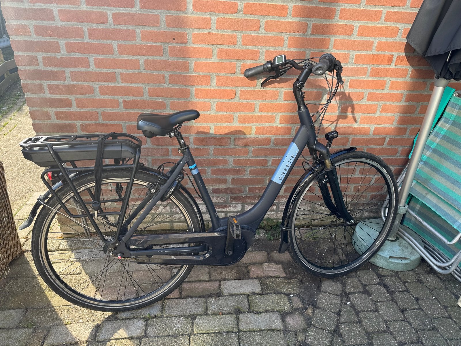 Gazelle Paris C7 HMB 2024 E-bike met papieren en lader, Ophalen, Zo goed als nieuw, 51 tot 55 cm, 50 km per accu of meer