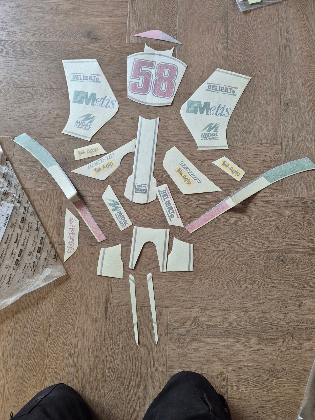Gilera runner stickerset simoncelli NOS 50 125 180, Ophalen of Verzenden