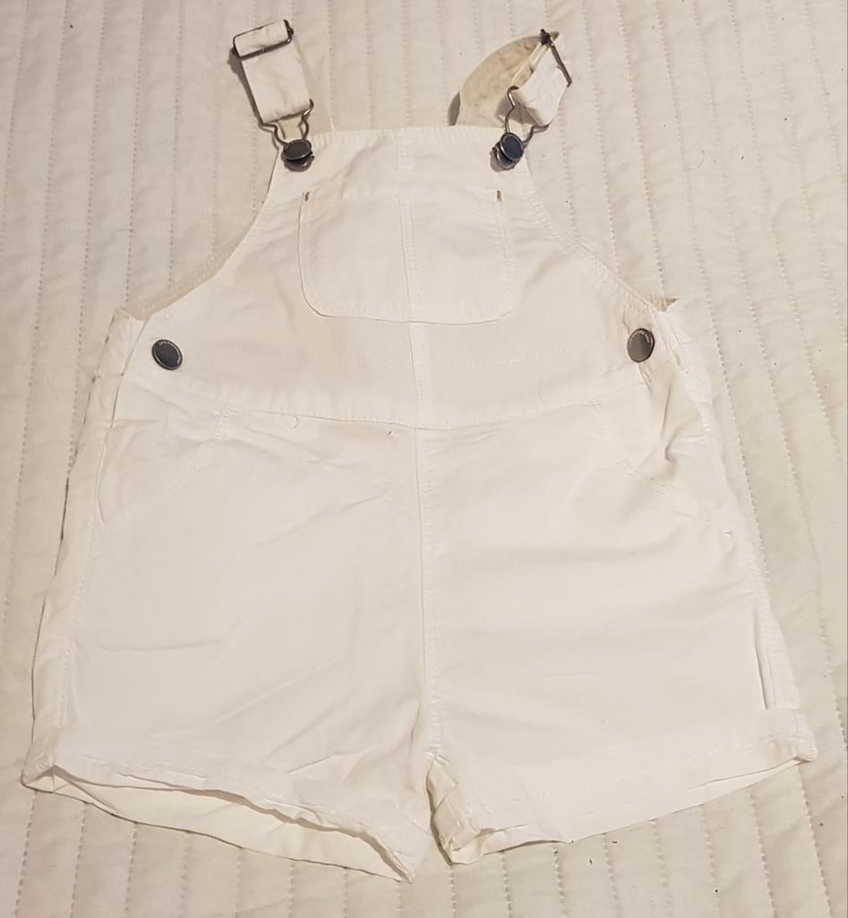 Zara tuinpak tuinbroek wit baby kleding maat 80 jeans broek, Broekje, Verzenden, Zo goed als nieuw, Zara