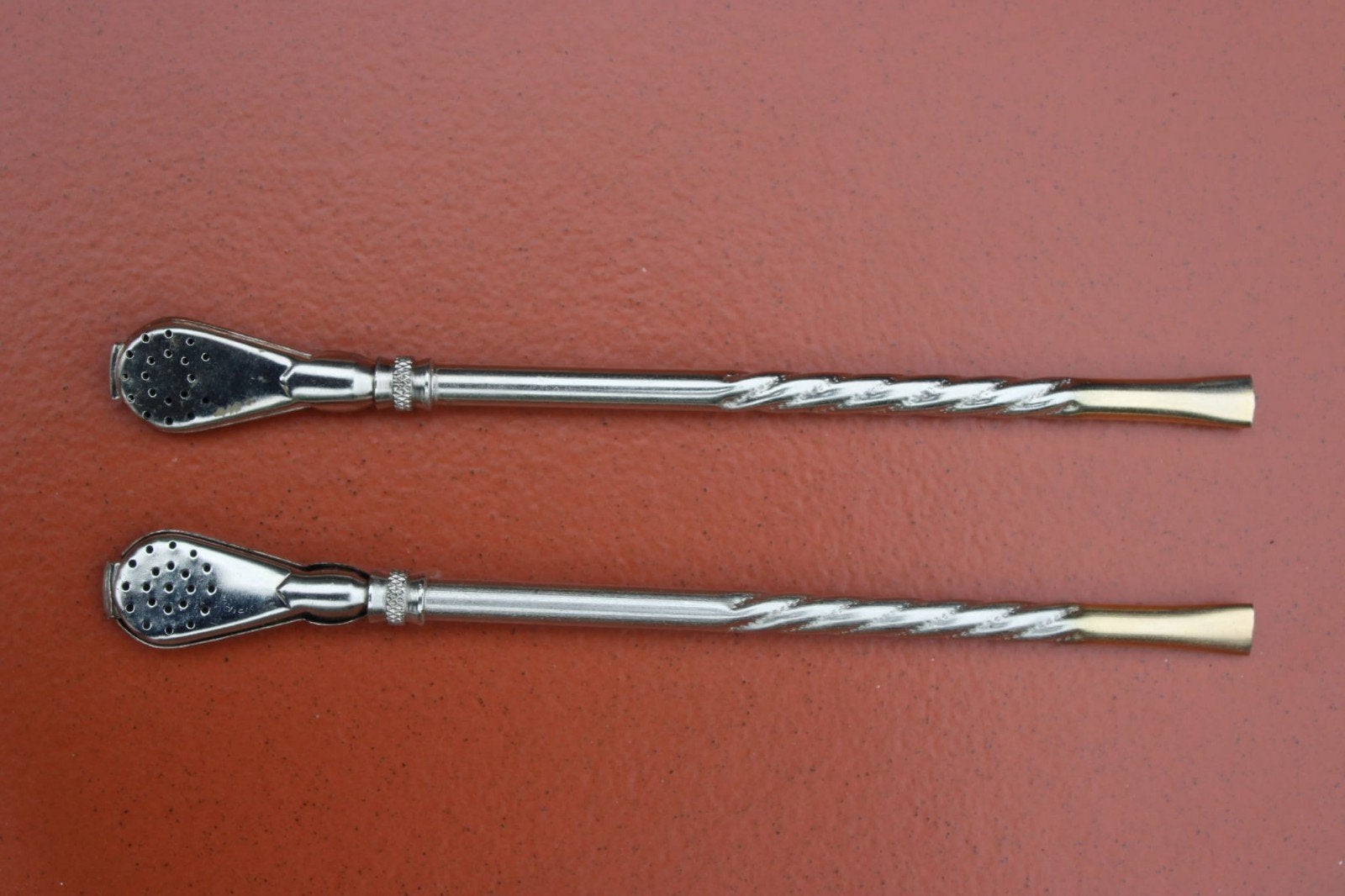 Set van 2  bombilla, Overige typen, Ophalen of Verzenden, Metaal, Overige merken