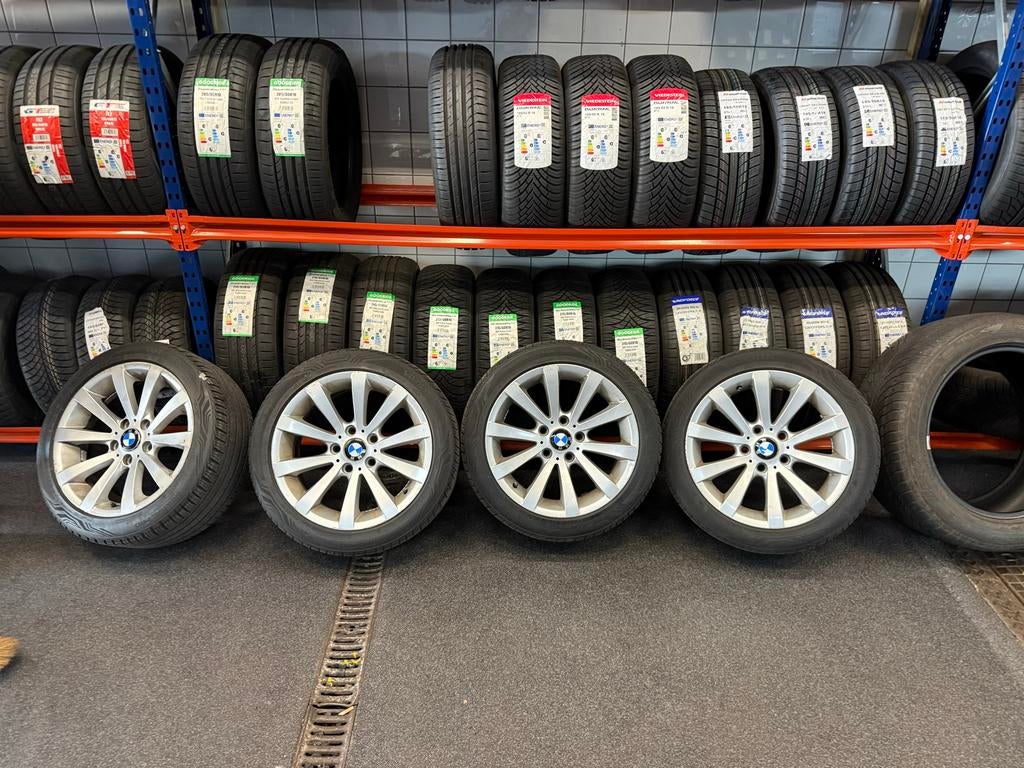 BMW Velgen met Zomerbanden - 17 inch, Auto-onderdelen, Banden en Velgen, Gebruikt, Banden en Velgen, 17 inch, Ophalen of Verzenden