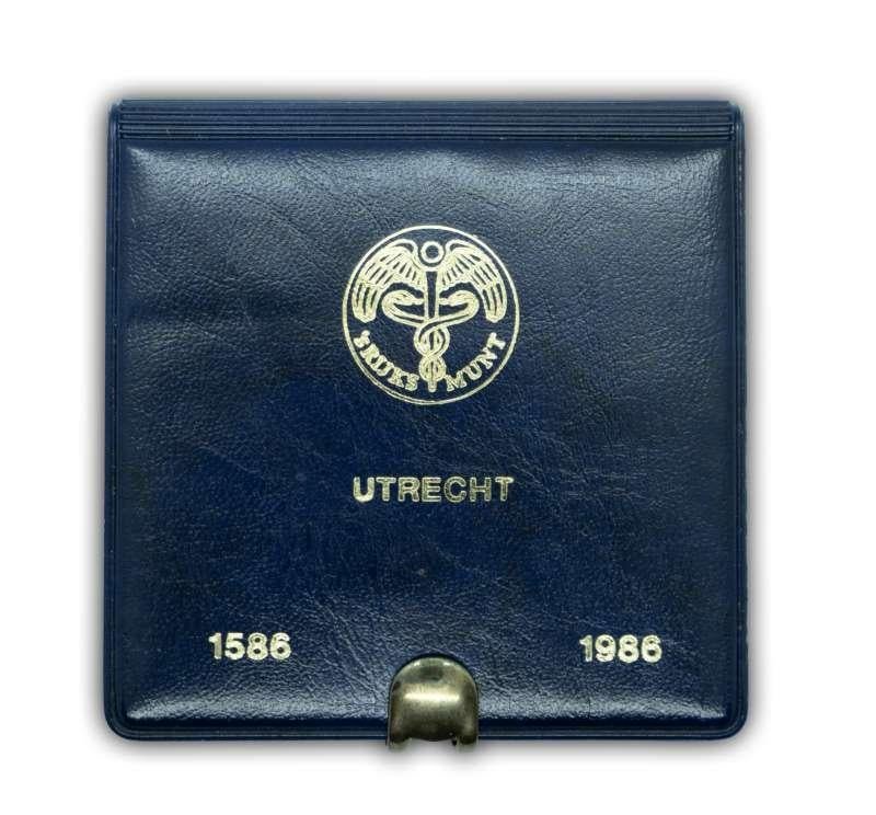 Nederland Gouden Dukaat 1986 in cassette, Ophalen of Verzenden, Goud