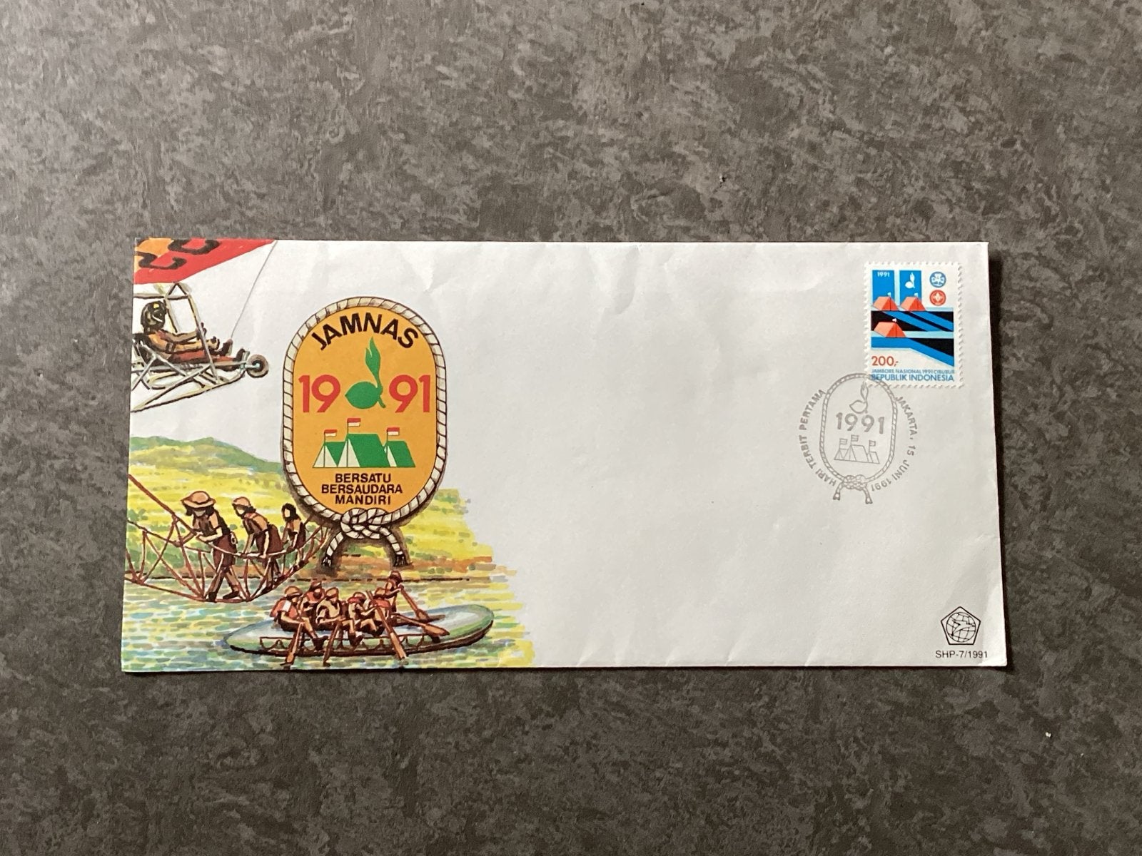 Scouting,  Eerste Dag Envelop indonesie JAMNAS 1991, Ophalen of Verzenden, Onbeschreven, Rest van de wereld