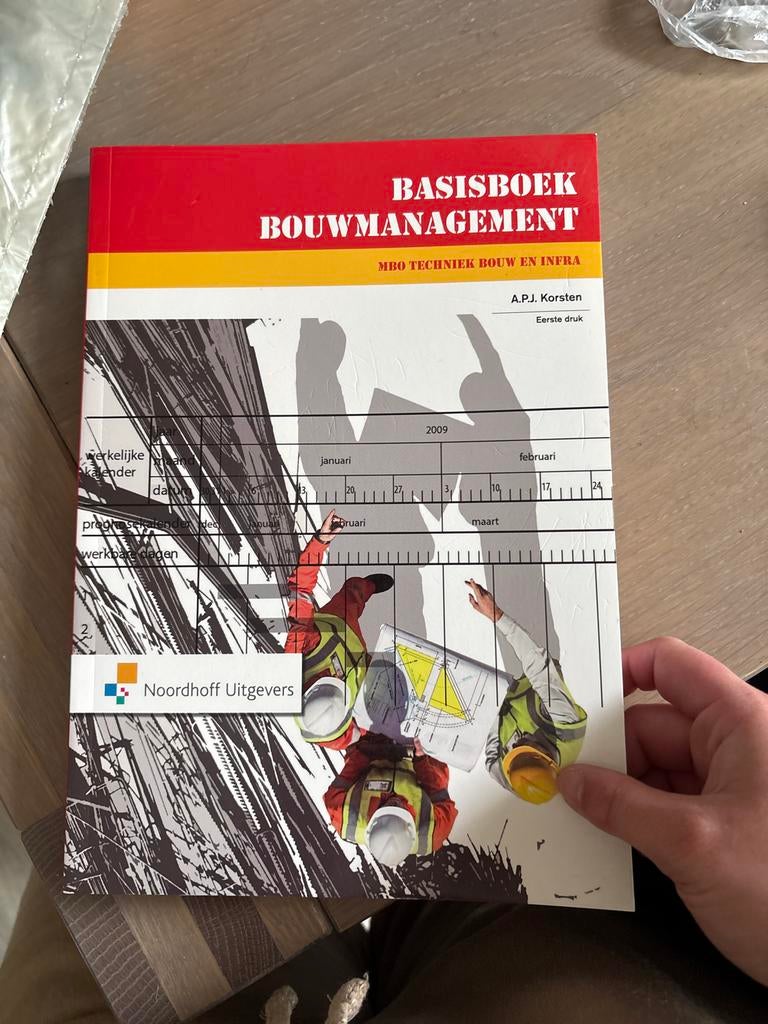 Basisboek Bouwmanagement MBO Techniek Bouw en Infra, Boeken, Ophalen of Verzenden, Beta, Zo goed als nieuw, MBO