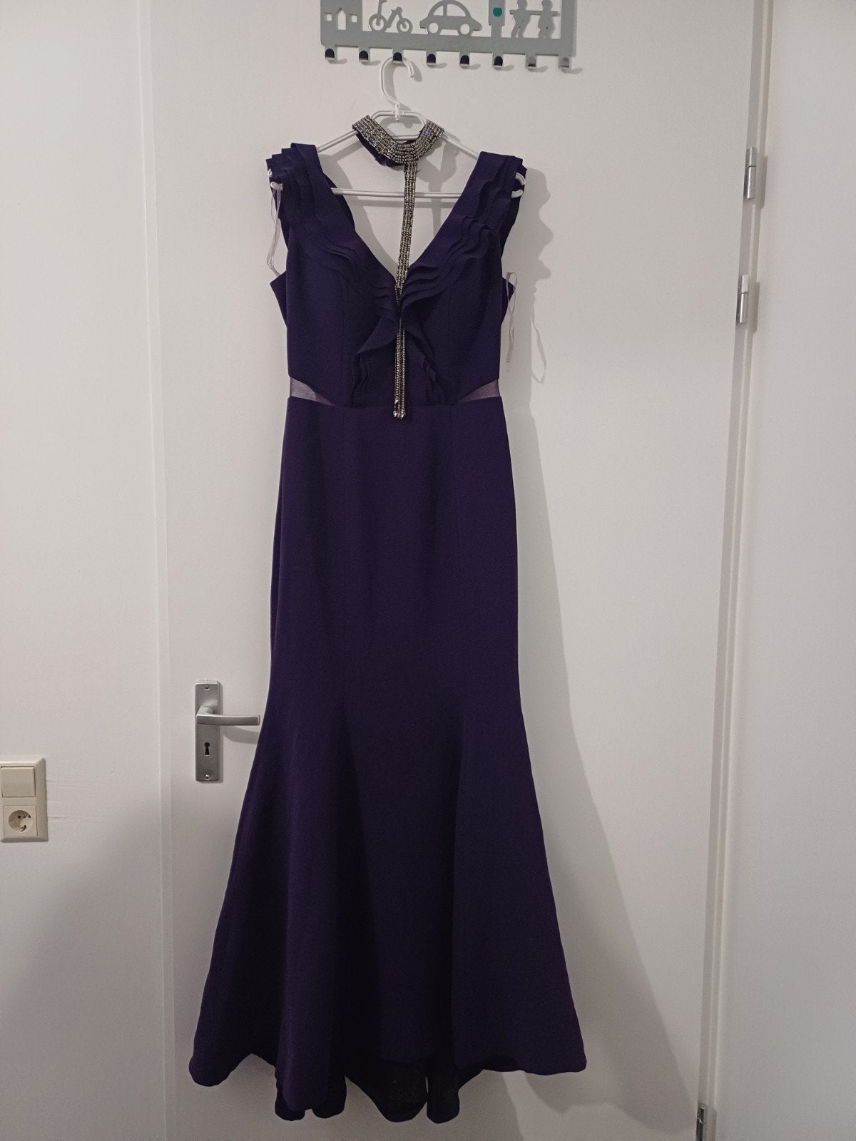 Elegante avondjurken - Diverse kleuren en maten, Meerkleurig, Onder de knie, Ophalen, Maat 38/40 (M)