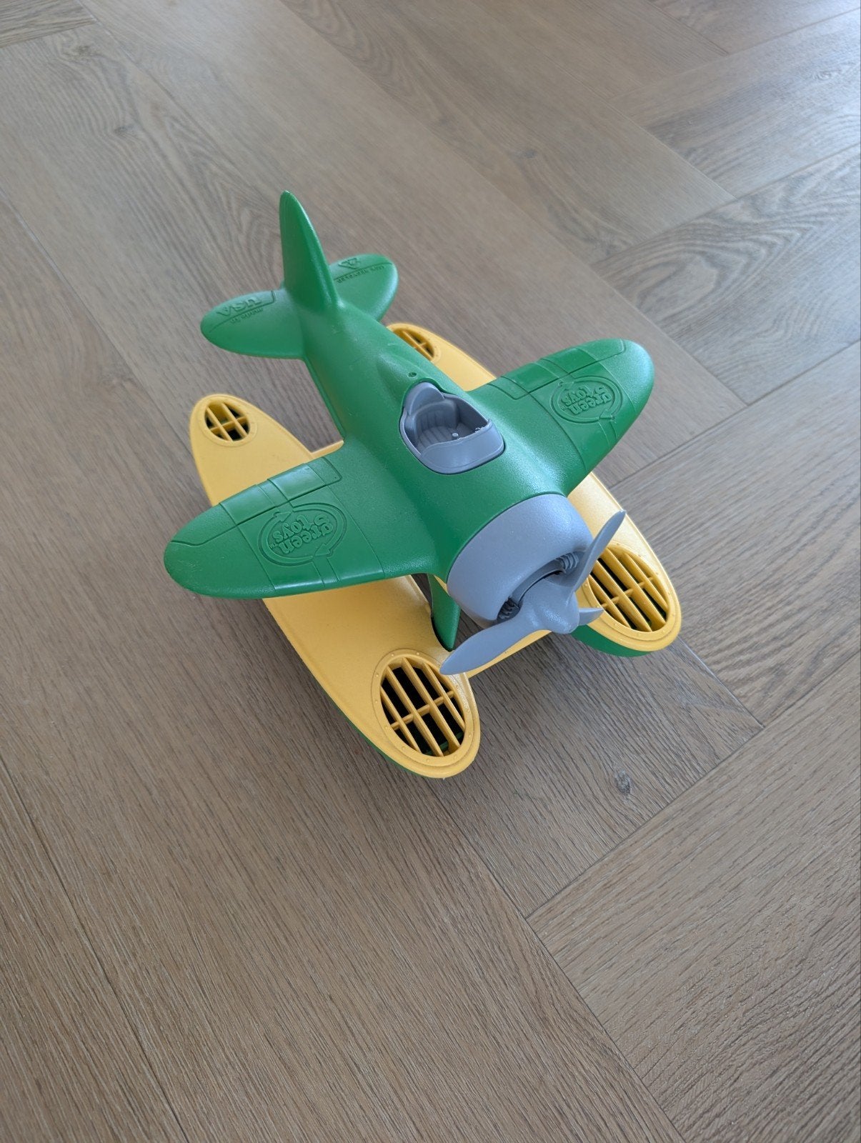 Zeer nette Green Toys Watervliegtuig - Groen/Geel, Ophalen of Verzenden, Zo goed als nieuw, Jongen of Meisje