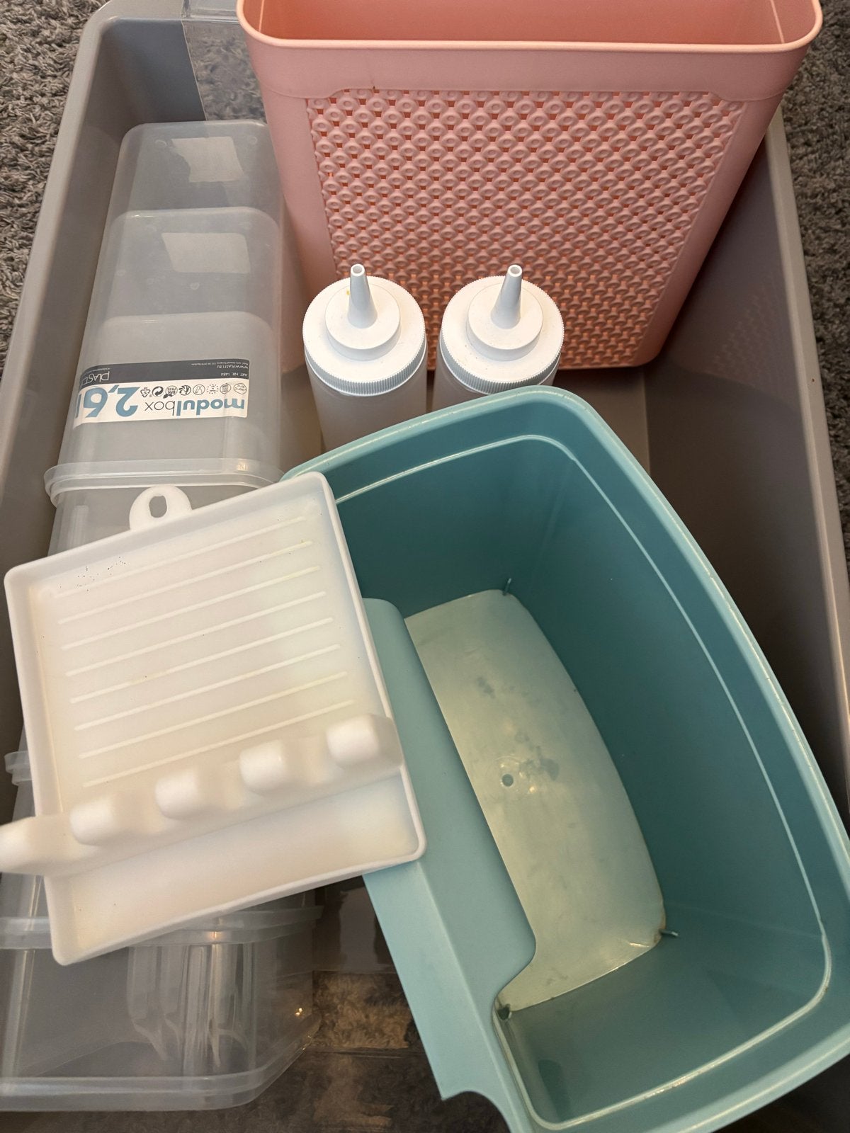 Keukenorganizers: voorraadcontainers, lepelhouder, hangorgan, Kunststof, Ophalen of Verzenden, Meerkleurig, Overige merken