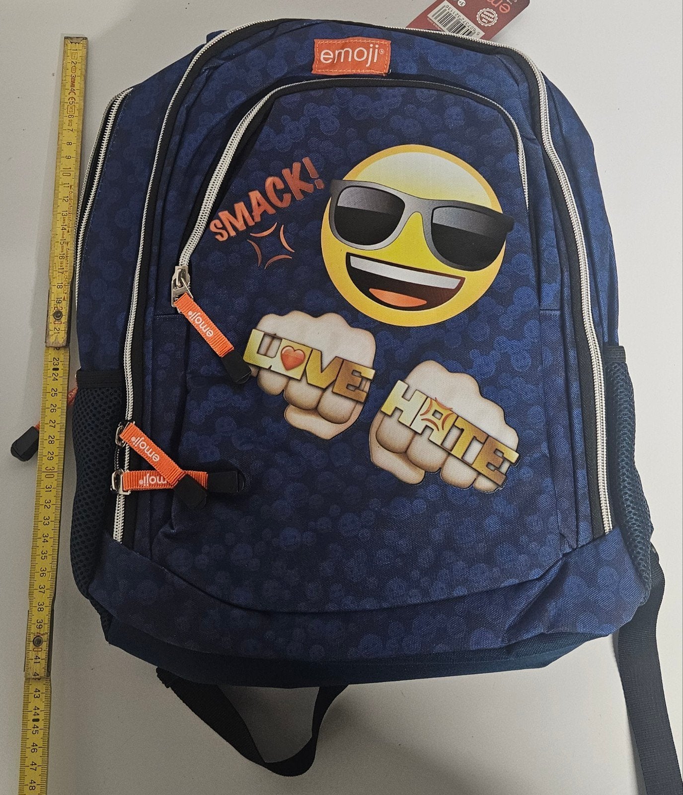 Nieuwe grote Emoji rugzak / schooltas – meerdere vakken, Ophalen of Verzenden, Nieuw, Overige merken