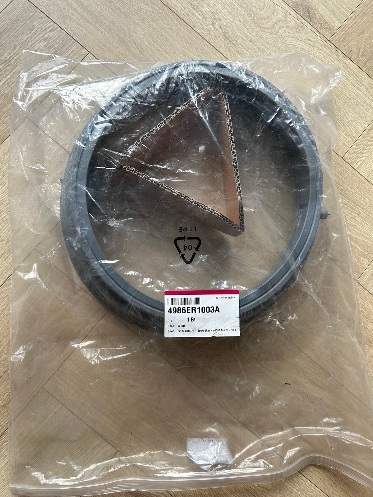 Nieuwe LG Wasmachine Deurmanchet 4986ER1003A (grijs EPDM), Ophalen of Verzenden, Nieuw